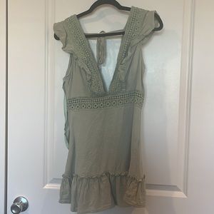Zaful green mini dress